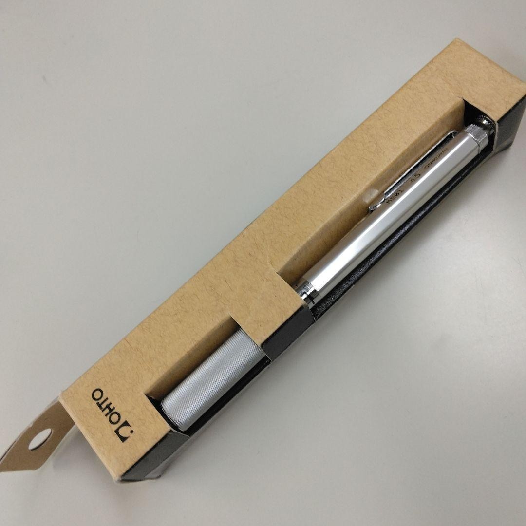 OHTO MS01 0.5mm Mechanical Pencil Silver Drafting Grip Made in Japan New