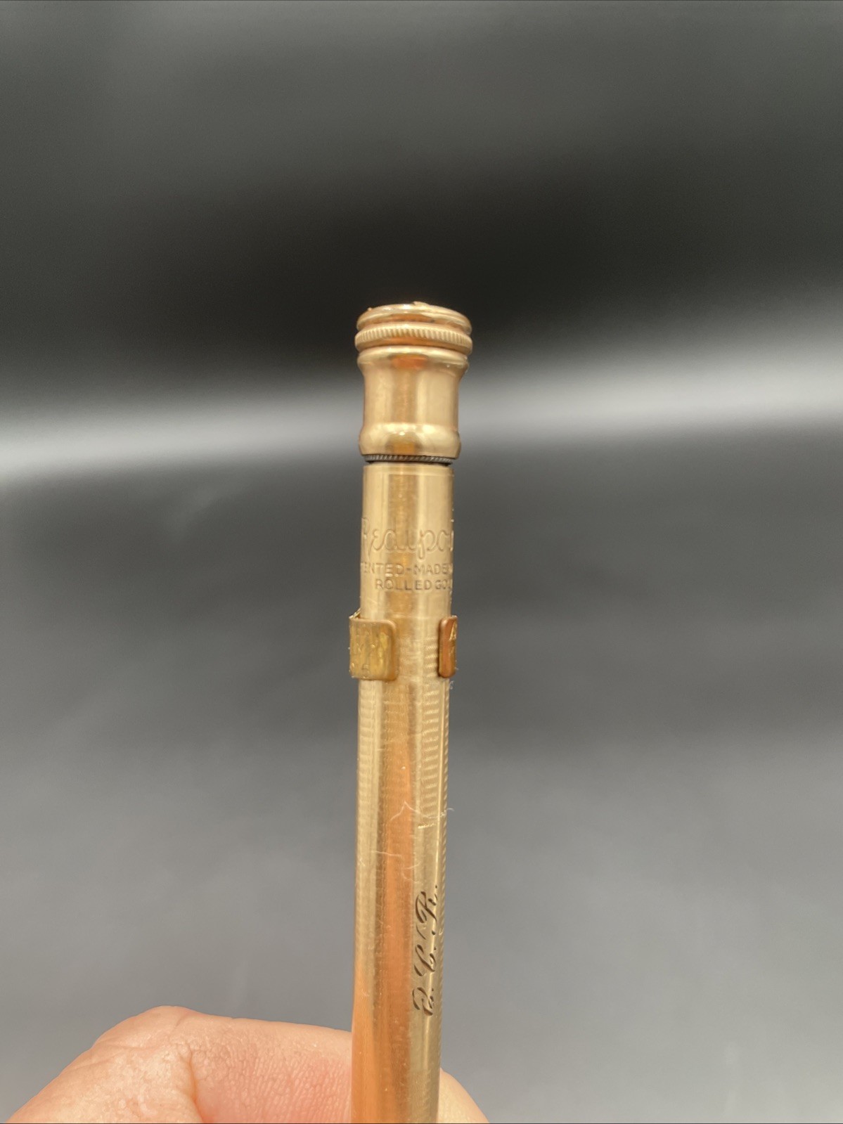 Ingersoll 14k Rolled Gold Redipoint Mechanical Pencil Made In USA Monogrammed