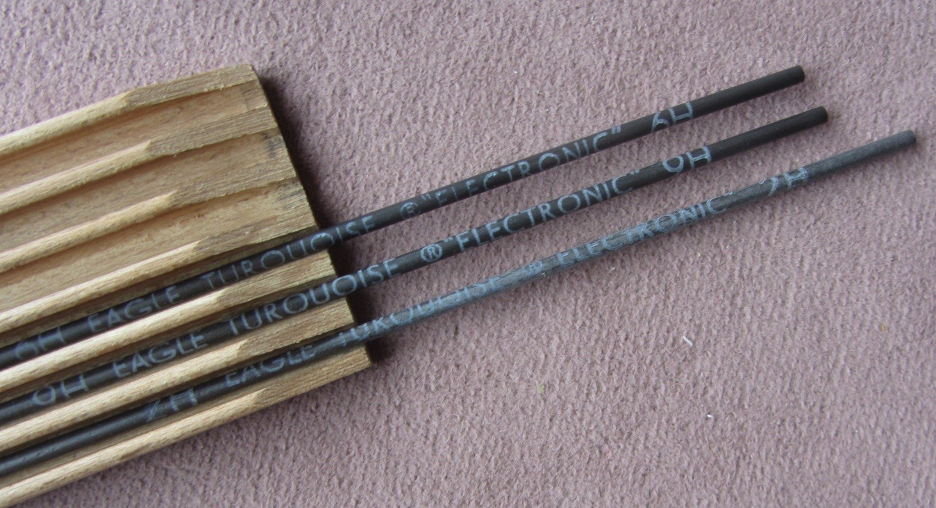 1930s Staedtler Mars Lumograph Drawing Leads No 1904 H 2.0 mm Germany Graphite