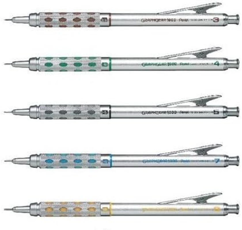 Graphgear 1000 Automatic Drafting Pencil 0.3 0.4 0.5 0.7 0.9 Mm 5Pics Set NEW