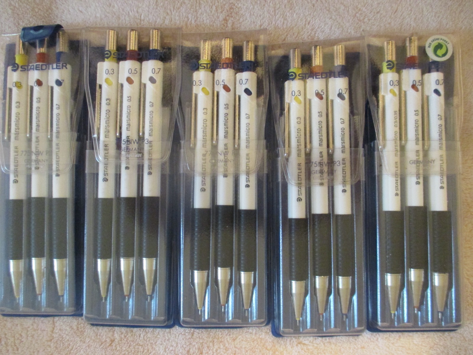 Staedtler Marsmicro Precision Pencil Set of 3 0.3mm 0.5mm and 0.7mm (5 sets)