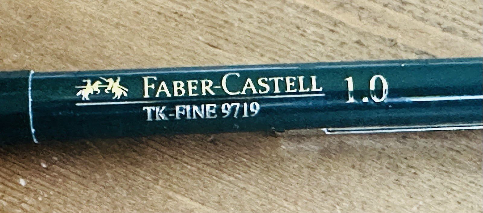 Pre-owned Faber-Castell TK-Fine 9719 1.0 Drafting Pencil Germany Dark Green
