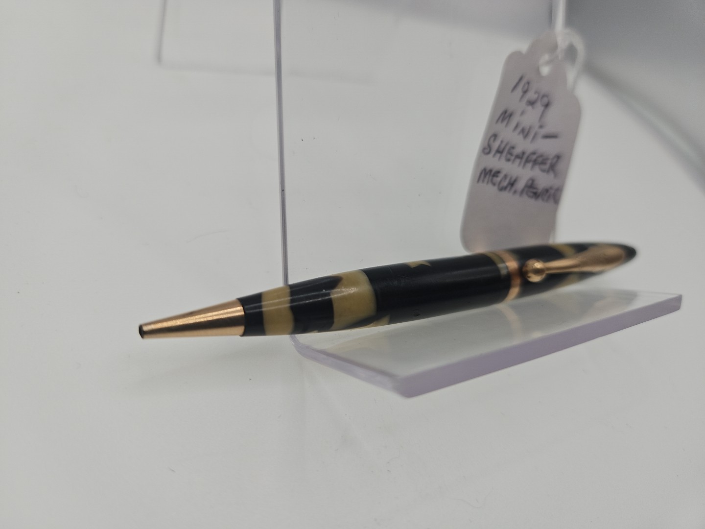 Sheaffer Lifetime Pearl & Black w/Gold Trim 1.1mm Mechanical Pencil – 1920”s