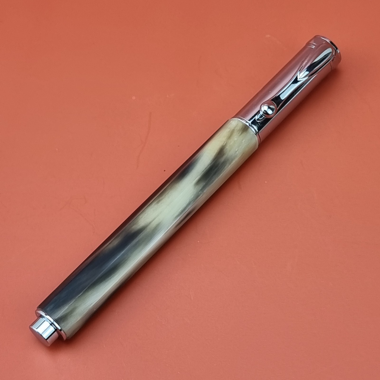 Hand Crafted Water based Ballpointpen with Octagonal Horn