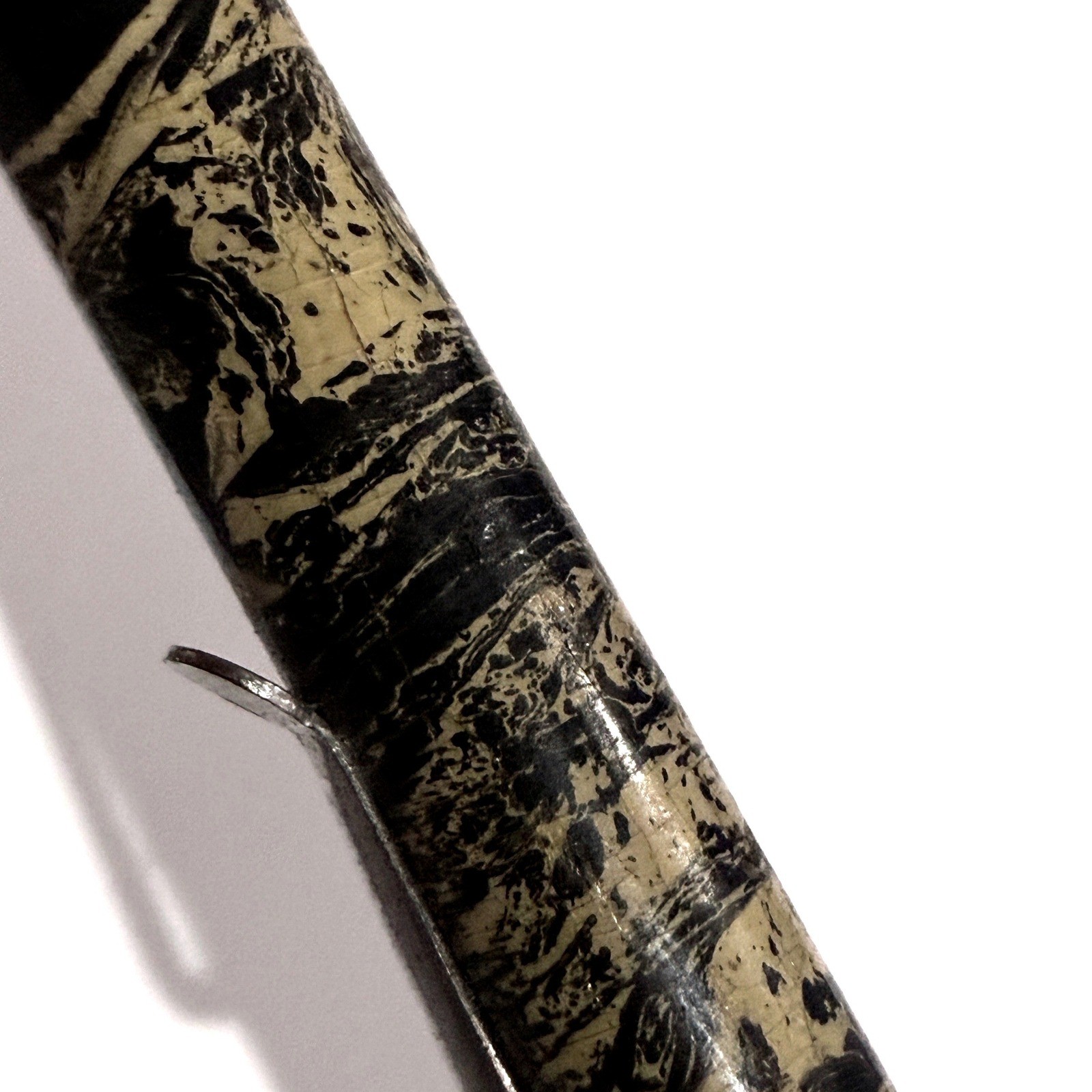 Vintage 1920s Eagle Pencil Mechanical Pencil Black Gold Marbled Celluloid USA