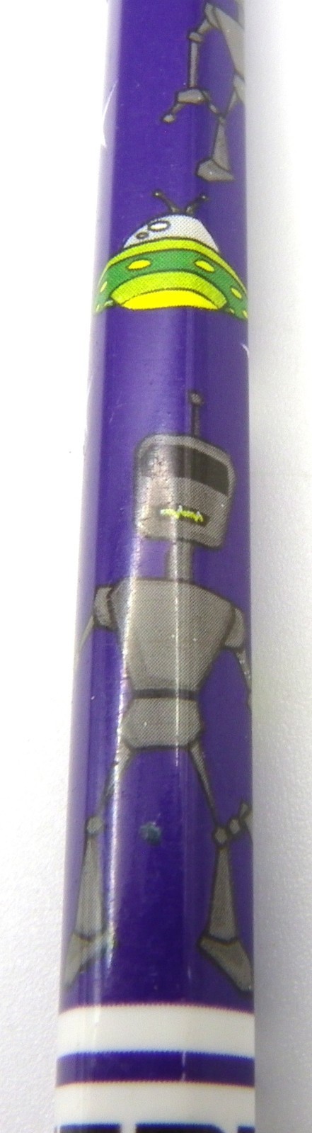 2X Vintage Zebra Cadoozle 0.7mm Mechanical Pencil Crayon Lot Robot UFO Graphic