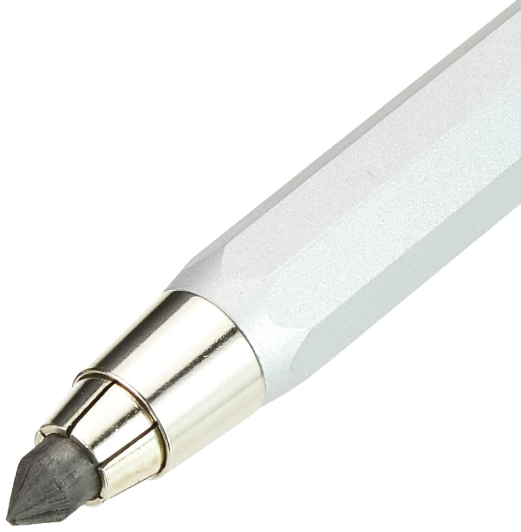 Koh-i-noor Silver Mechanical Pencil 5.6Mm High Quality Metal Writing Instrument