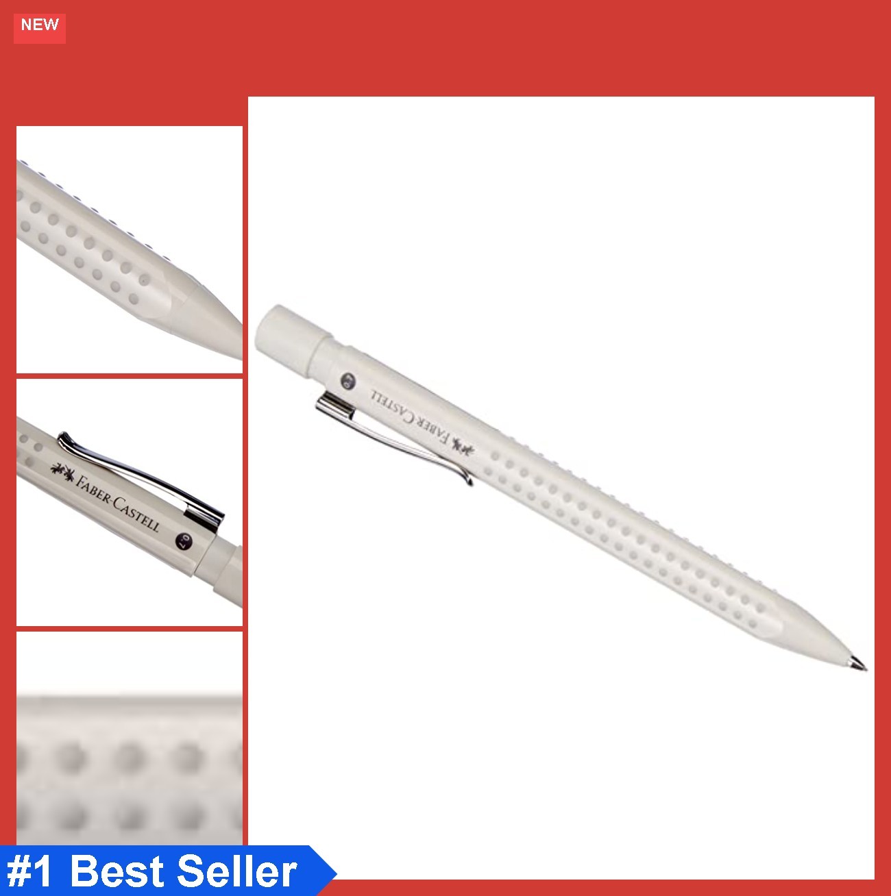 Mechanical Pencil 0.7mm Triangular Ergonomic Grip Refillable Drawing Writing