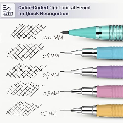 Mr. Pen- Pastel Mechanical Pencil Set with Lead 11 Count (Pack of 1),