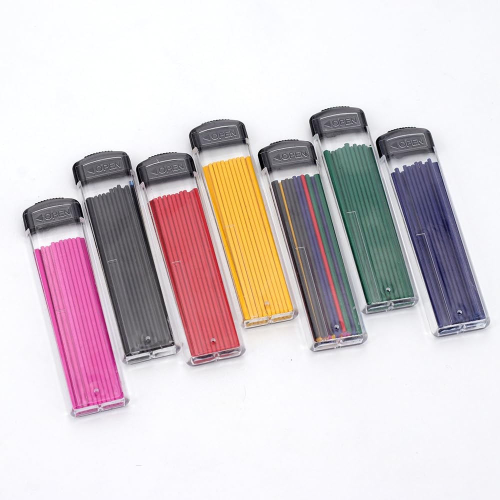 210 Pcs 1.3mm Colored Mechanical Pencil Lead 6 Color 7 Boxes Refills 1.3mm Au…