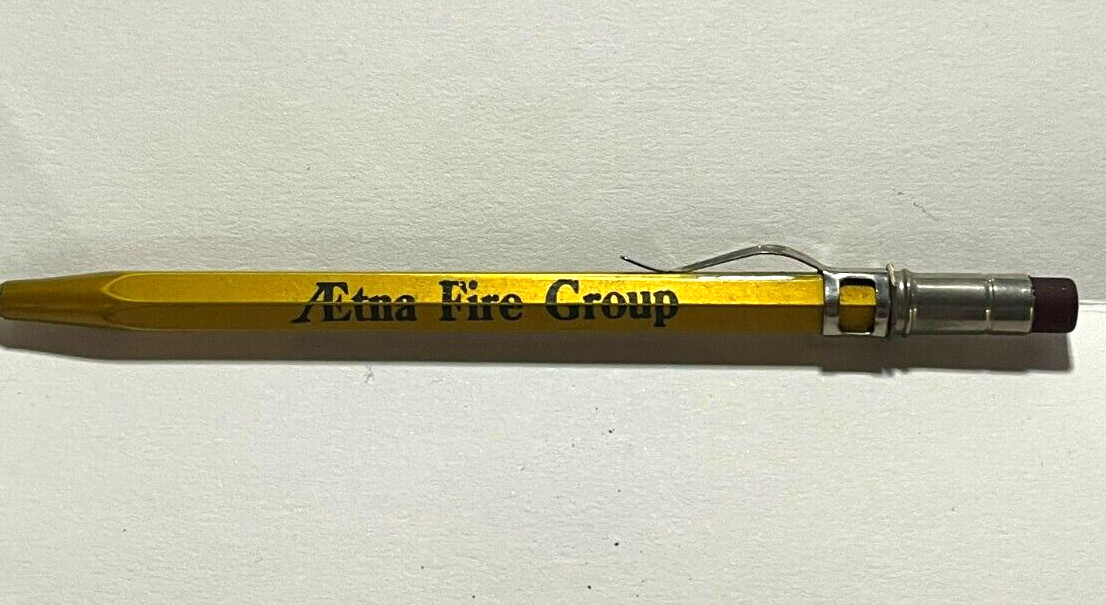 c.1930s Aetna Insurance Farm Fire Chicago Illinois Scripto Mechanical Pencil