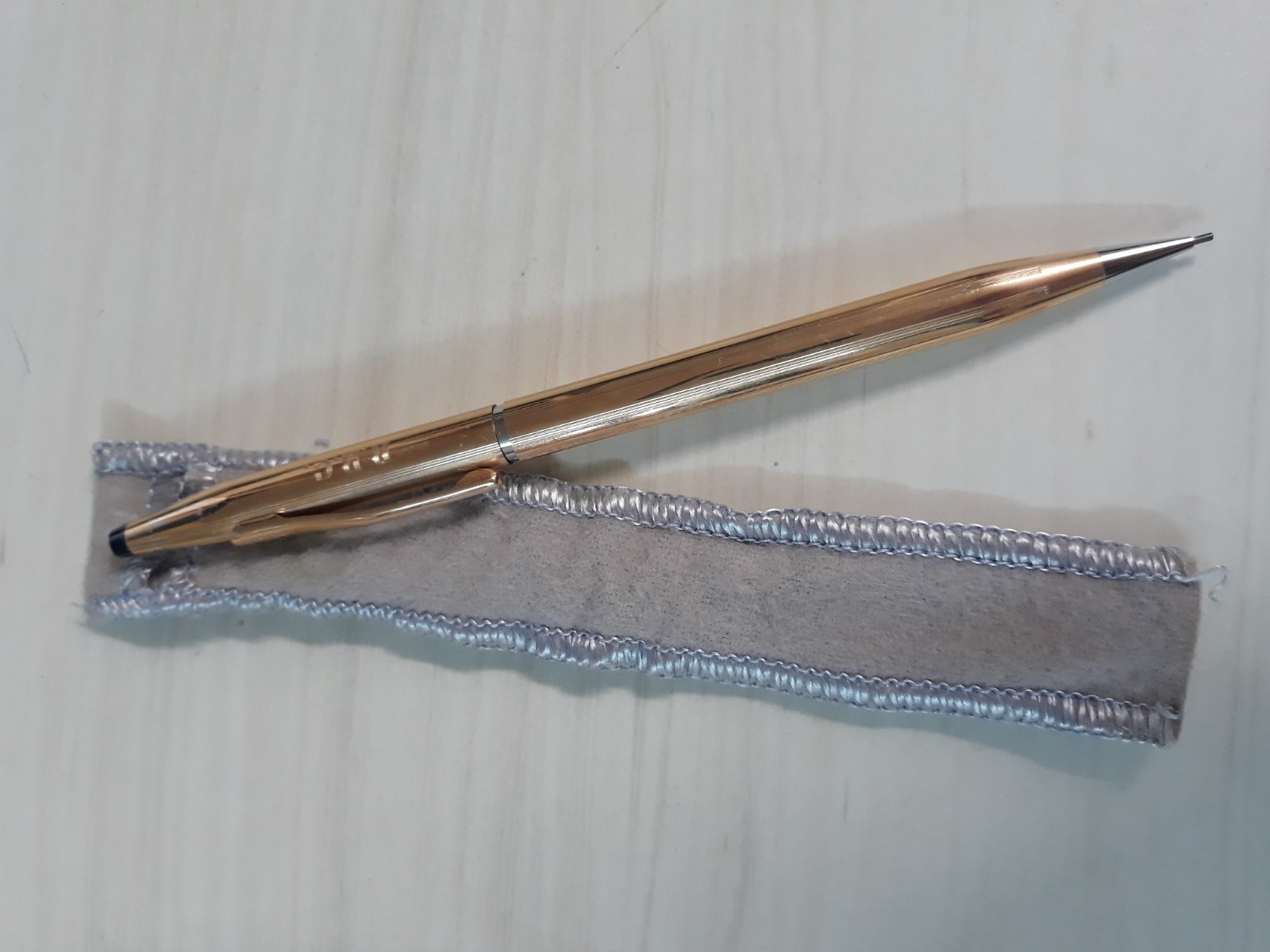 Cross 1/20 14K Gold Filled Pencil Lightly Used Excellent Condition With Pouch