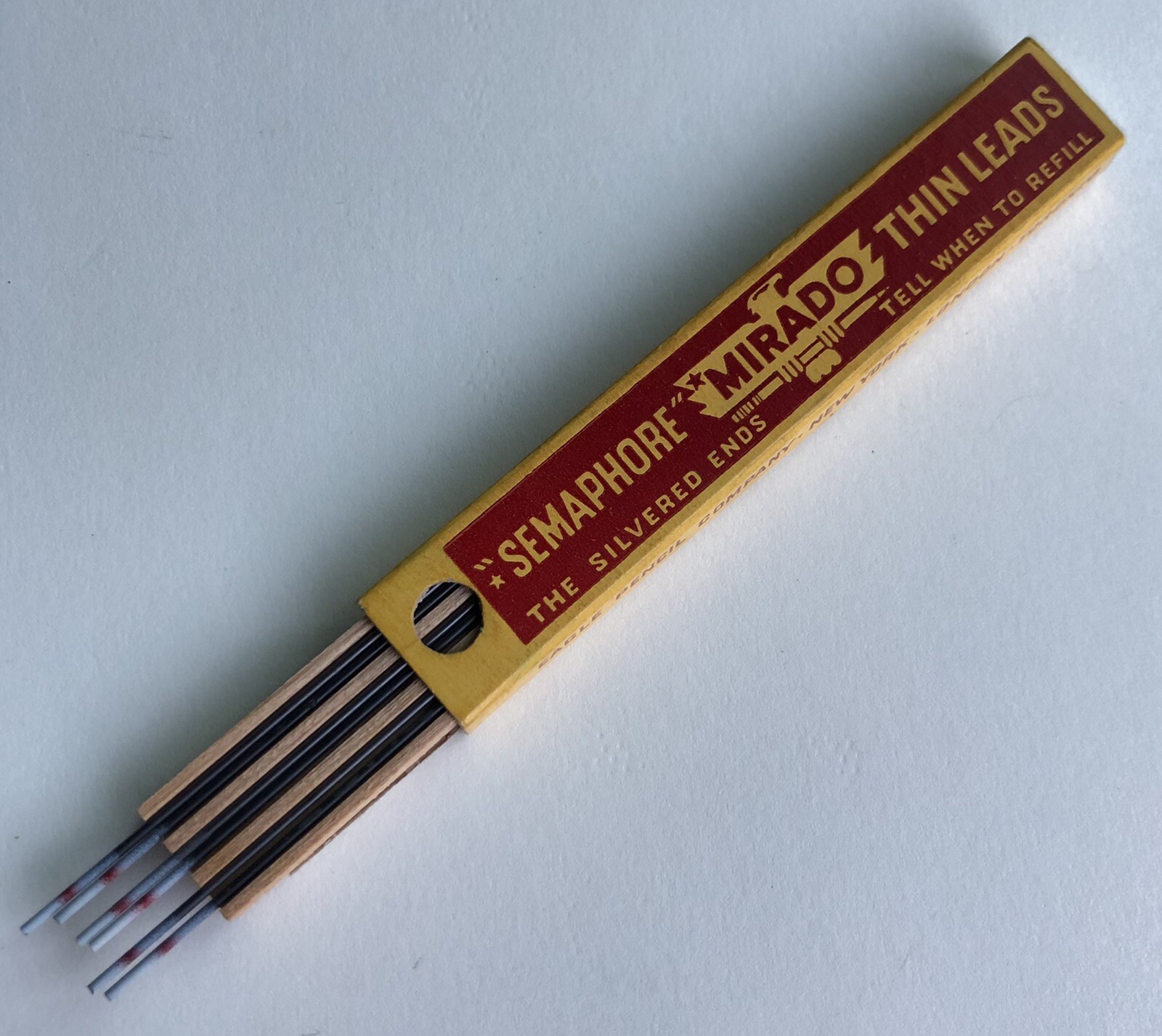 Vintage EAGLE Mirado Mechanical Pencil Lead 1.18mm HB Black 4″ NOS 6pk USA