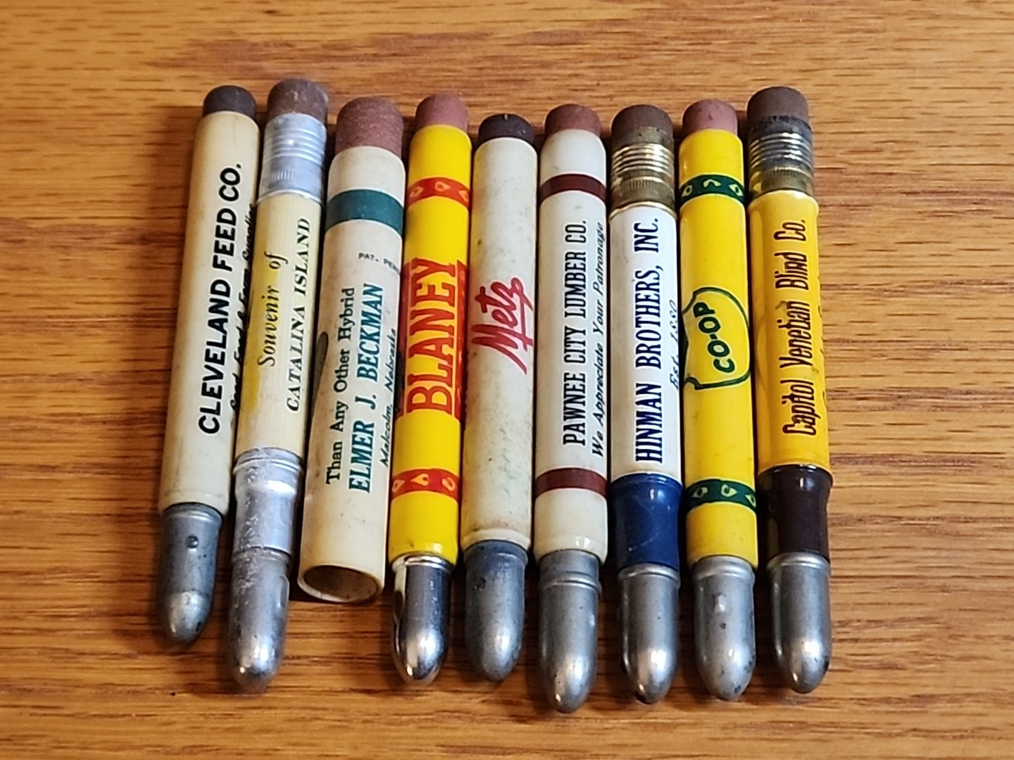 Vintage Lincoln Nebraska Mixed Advertising Pencil Lot