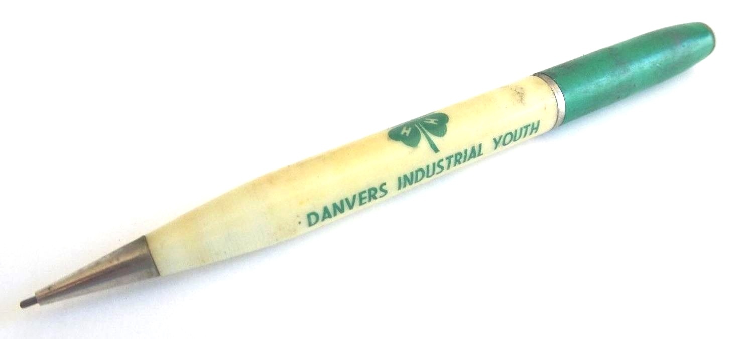 Vintage Mechanical Pencil ALEXANDER Danvers Industrial 4-H Club Advertising