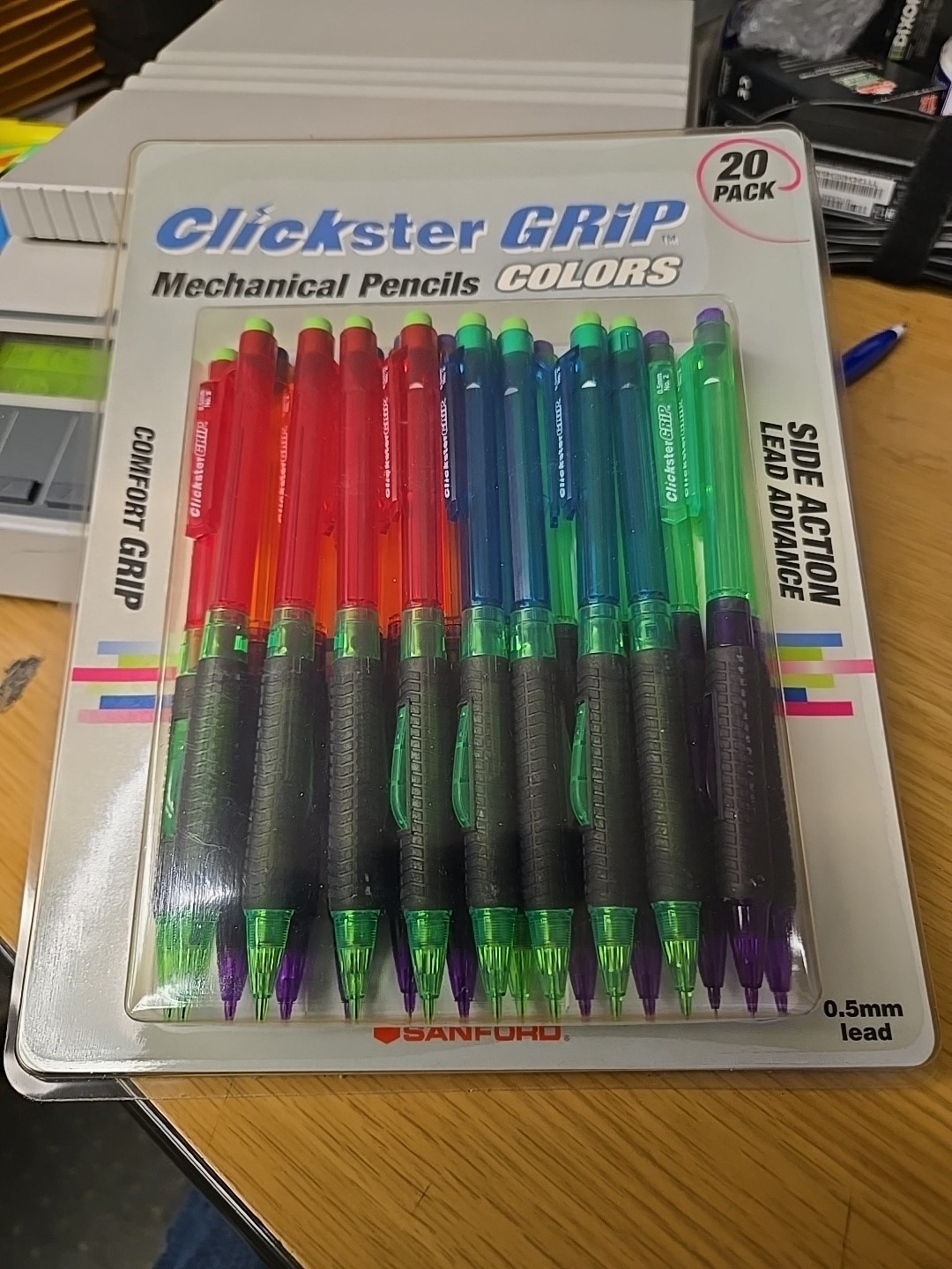 Sanford Clickster Comfort Grip Mechanical Pencil 0.5mm 20 Pk NEW #56942