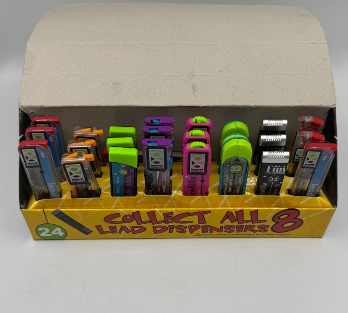 24 Geddes .5mm Mechanical Pencil Lead Refill Dispensers Lot With Display NIB