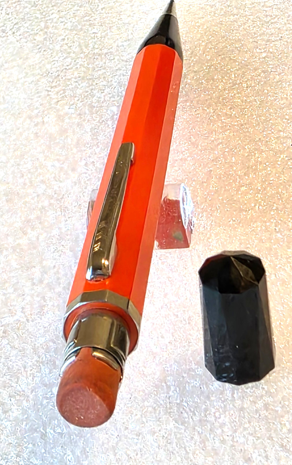 VTG (Large Autopoint GENUINE PARTS Advertising Mechanical Pencil ORANGE Rare 50s