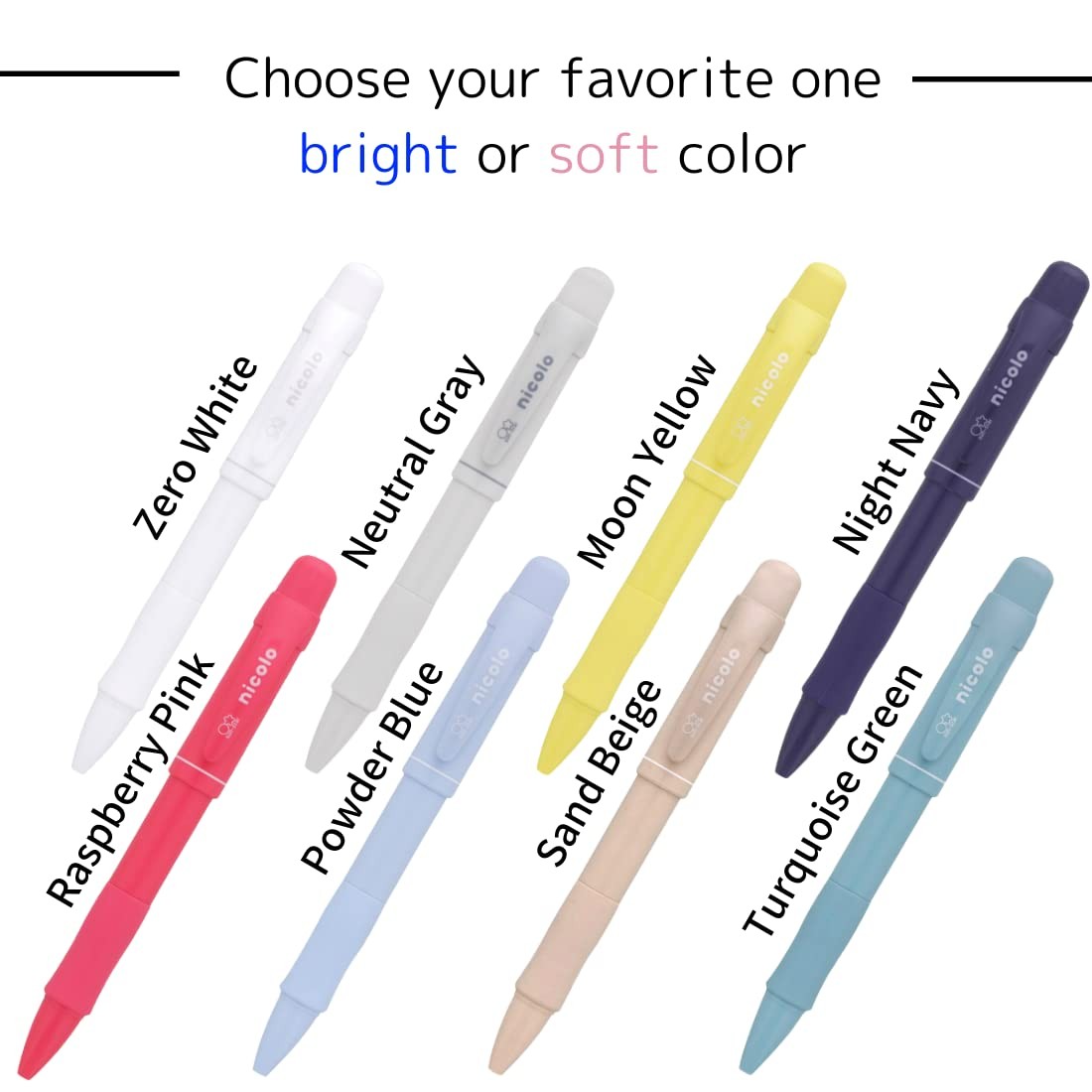 Sunstar Stationery Mechanical pen, Nicolo, 0.3mm & 0.5mm, Lavender Mist