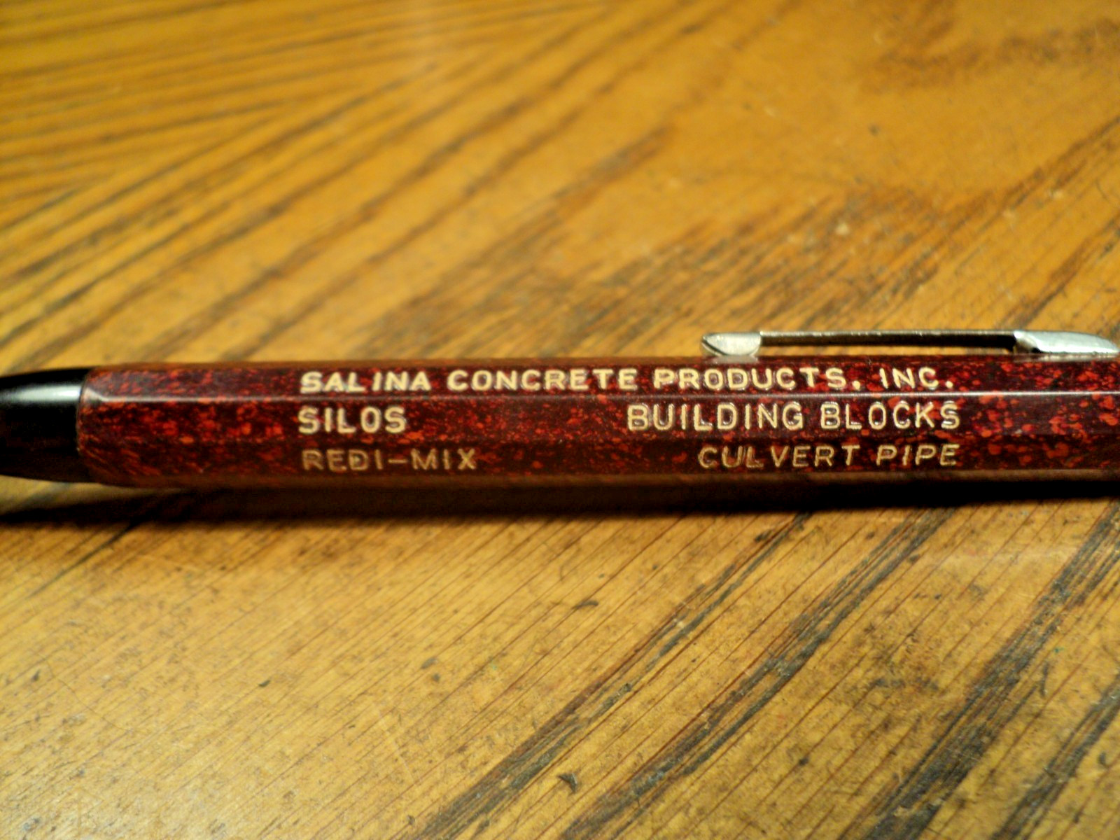 Vintage Autopoint Mechanical Pencil Salina Concrete Products Inc 5-3/4″ Long