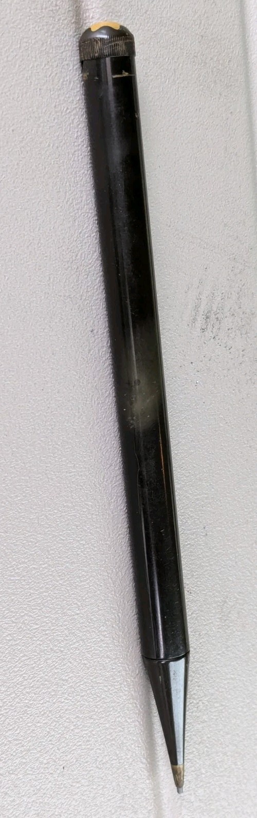 Antique Mont Blanc Pencil Lead Holder Circa 1930s Hard Rubber Round 6 Inches HTF