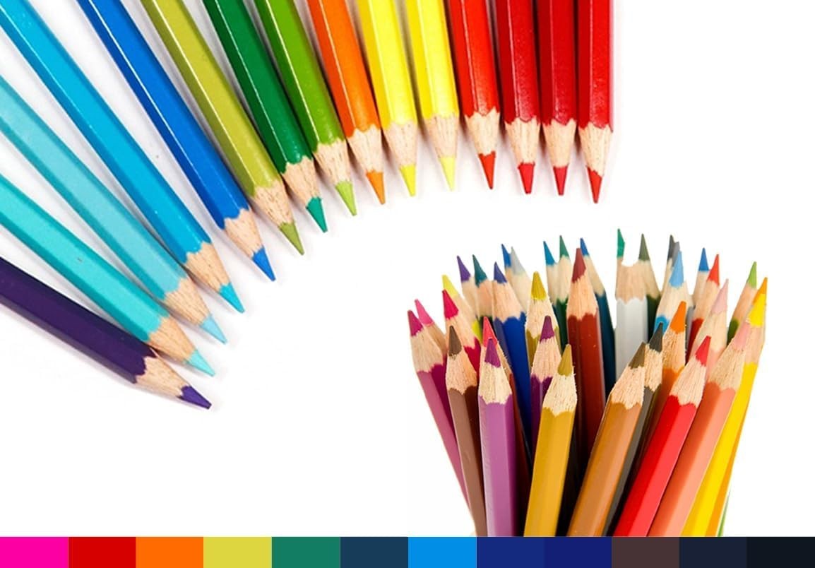 SKKSTATIONERY 50Pcs Colored Pencils,50 Vibrant 50 Count (Pack of 1),