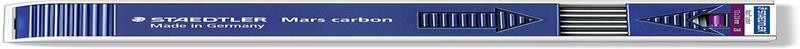 STAEDTLER Mars Carbon Lead, 2Mm, 2B, 12 Lead (200-2B)