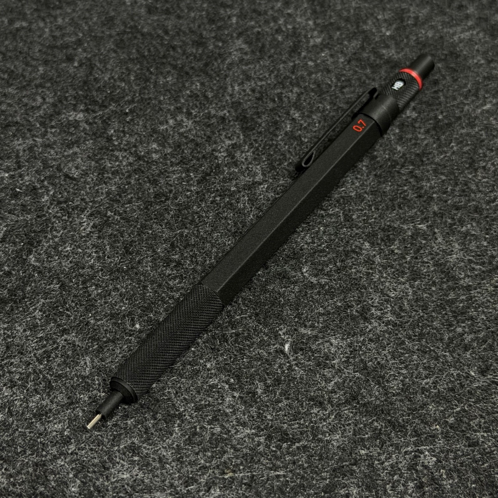 Vintage 1999 rOtring 600 0.7mm Matte Black R502 607 RLE International Pencil NOS