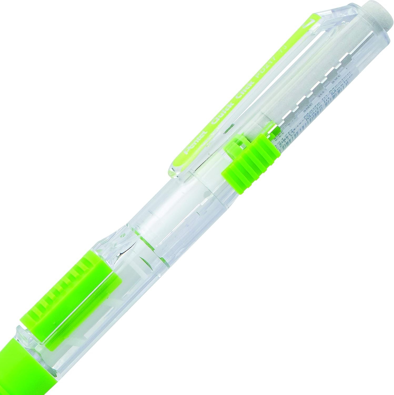 Fast Side-Advance 0.7mm Mechanical Pencils – Green Accents, Box of 12 for Adults