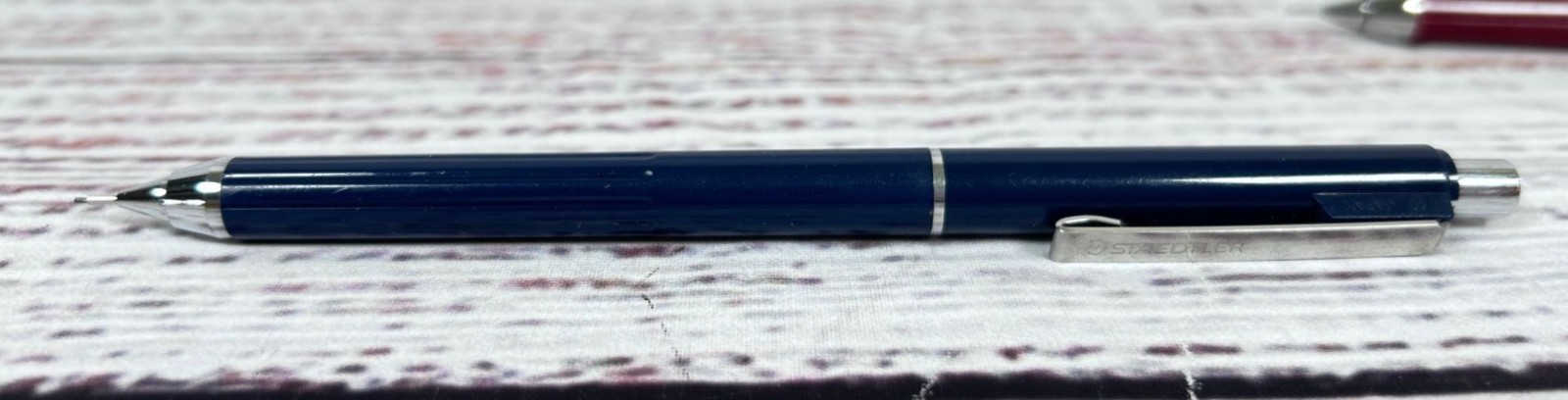 Vintage Staedtler Retro 0.5 Double Push Mechanical Pencil Lot Dark Red Blue