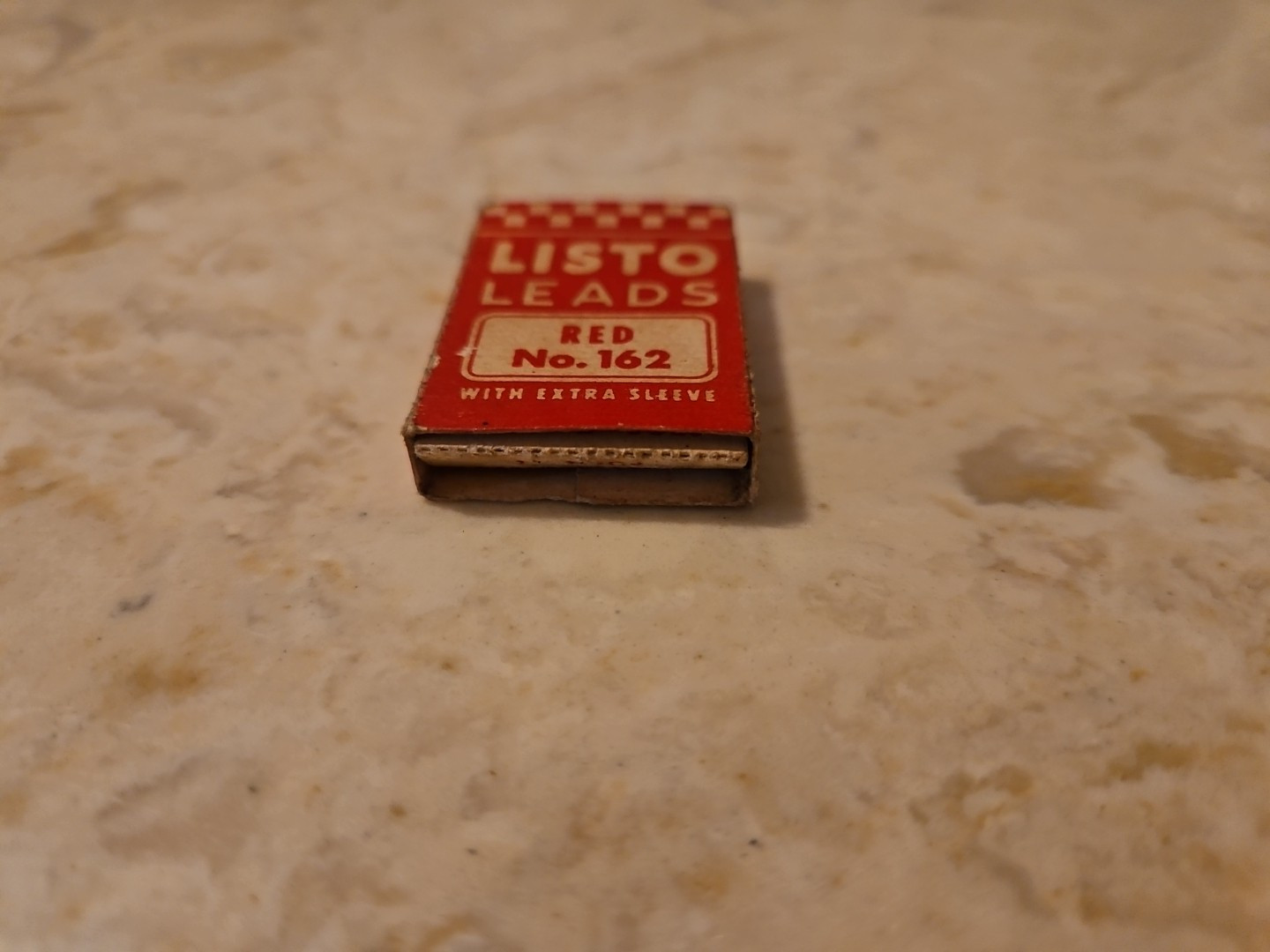 Vintage Listo Leads Red No. 162 Alameda CA USA