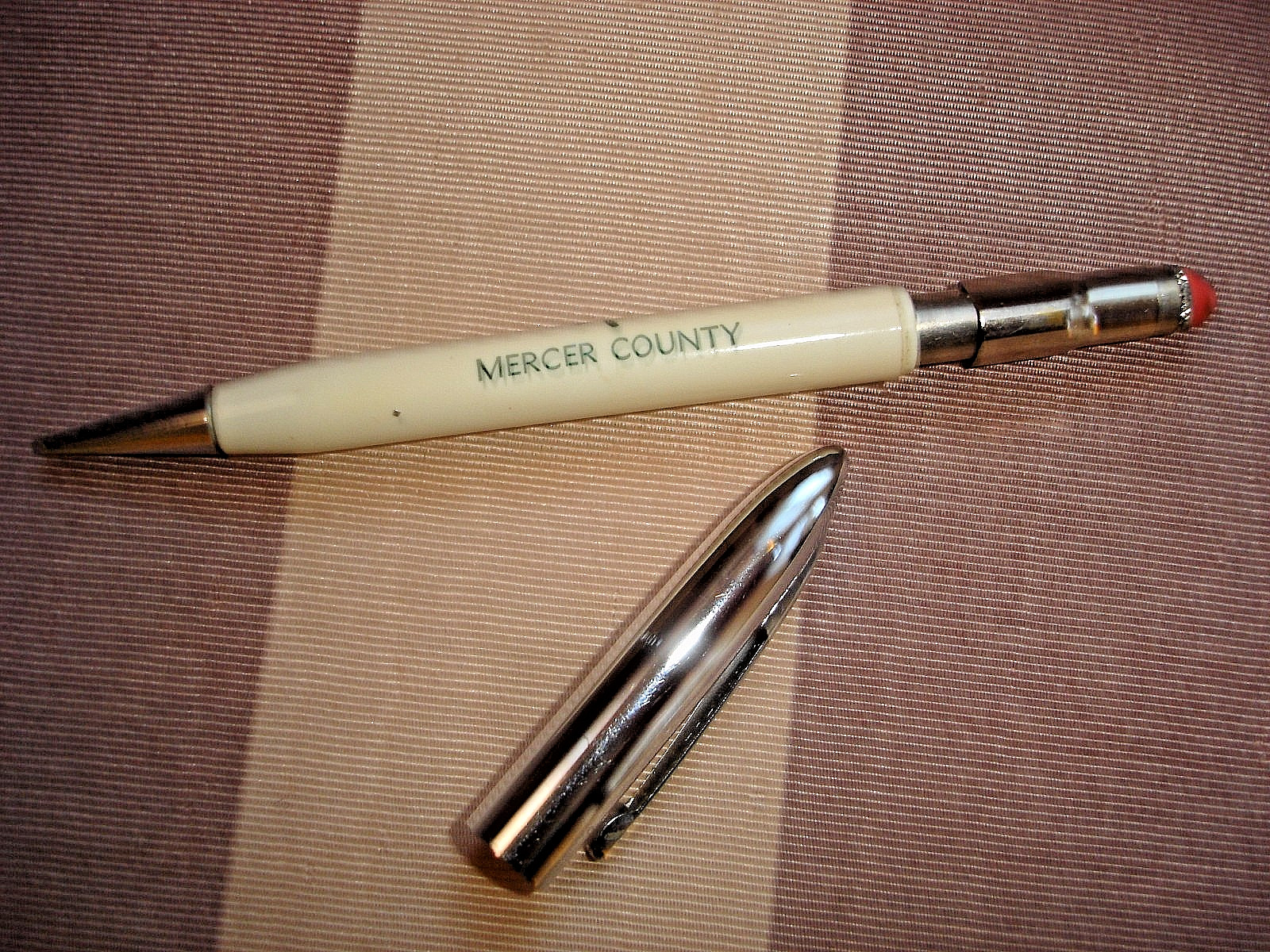 Vintage 4-H “THANKS FOR SERVING” Mercer County (Ohio) White Mechanical Pencil