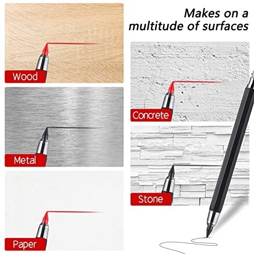 36 Pcs Mechanical Pencil Set with 18 Black & 18 Red Refills for Drafting, Art &