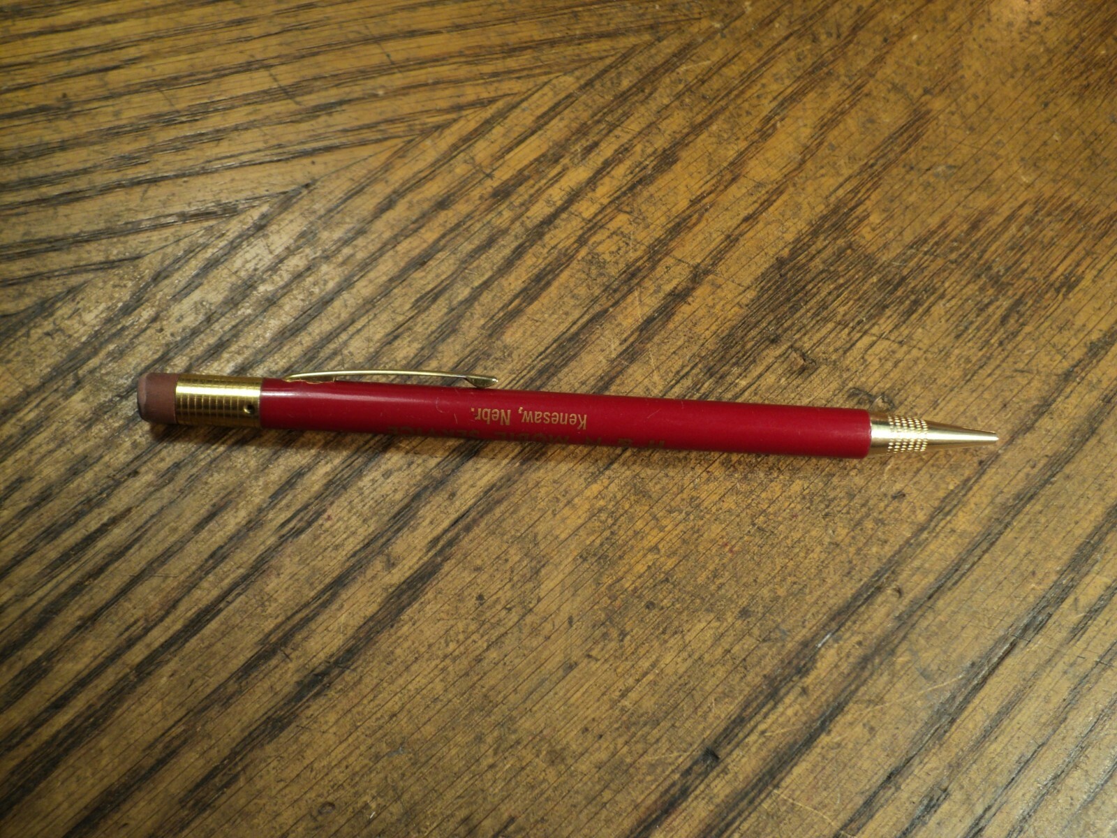 Vintage Readyriter Mechanical Pencil Mobil H & N Mobil Service Kenesaw Nebr