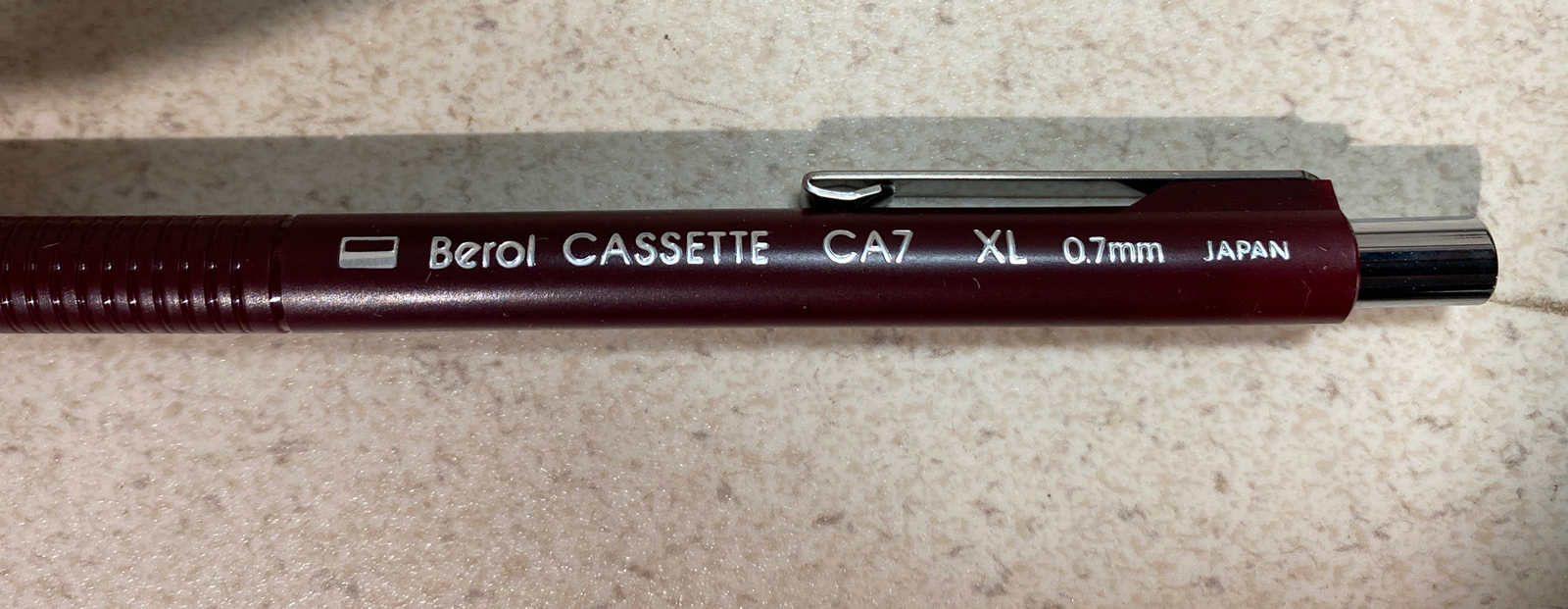 Vintage Berol Cassette CA-7 XL 0.7mm Mechanical Pencil Fine Maroon Barrel NOS