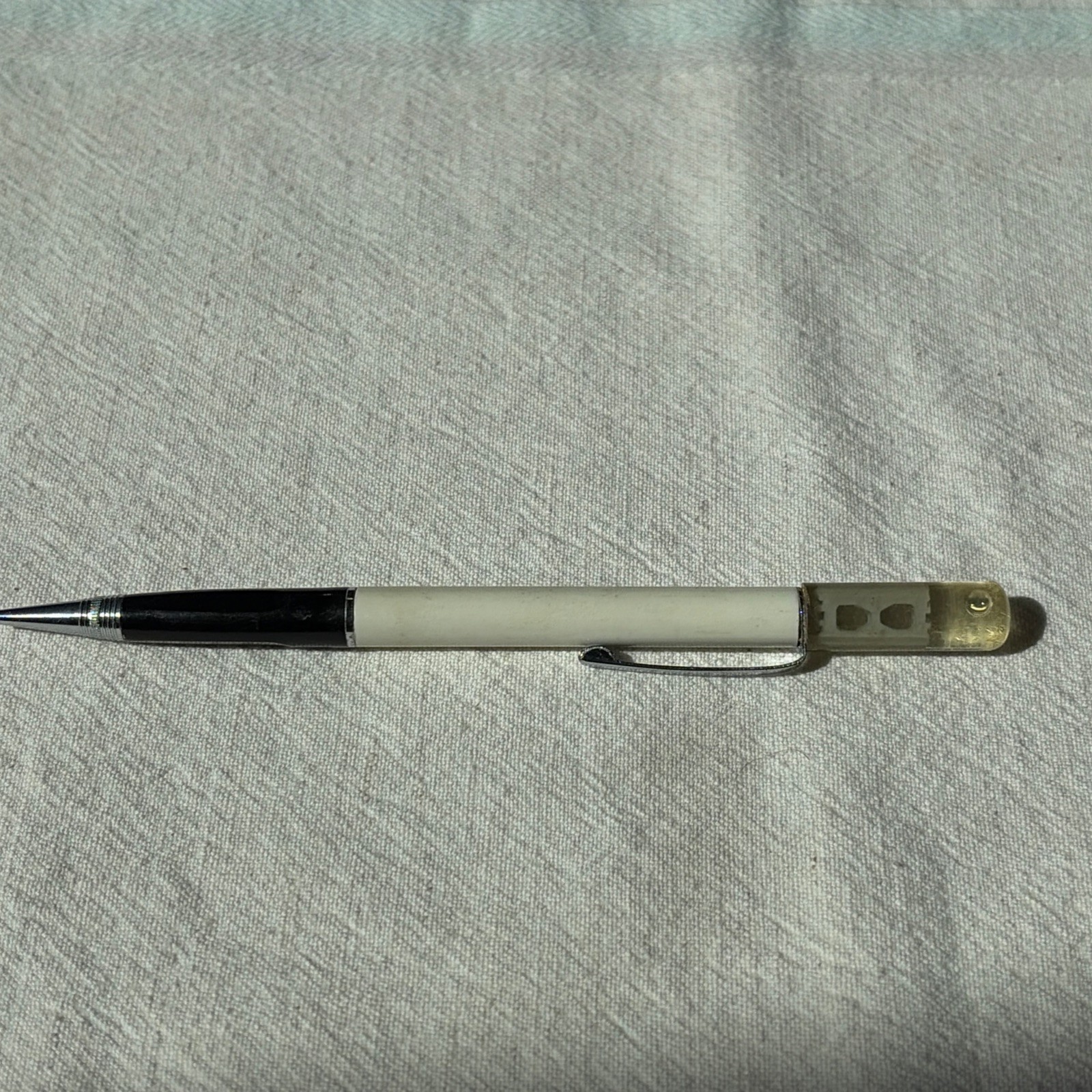 VINTAGE RITEPOINT MECHANICAL PENCIL ADVERTISE : DICK’S CONSTRUCTION FLOATY BLOCK