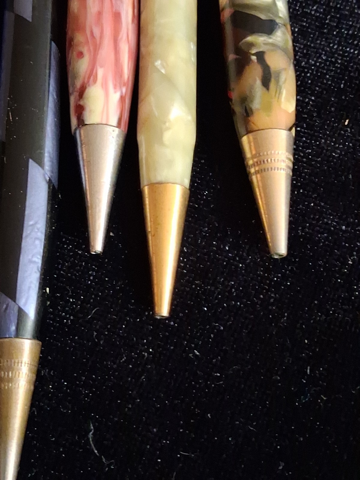 Vintage Celluloid Marbled MCM Mechanical Pencil Lot 11