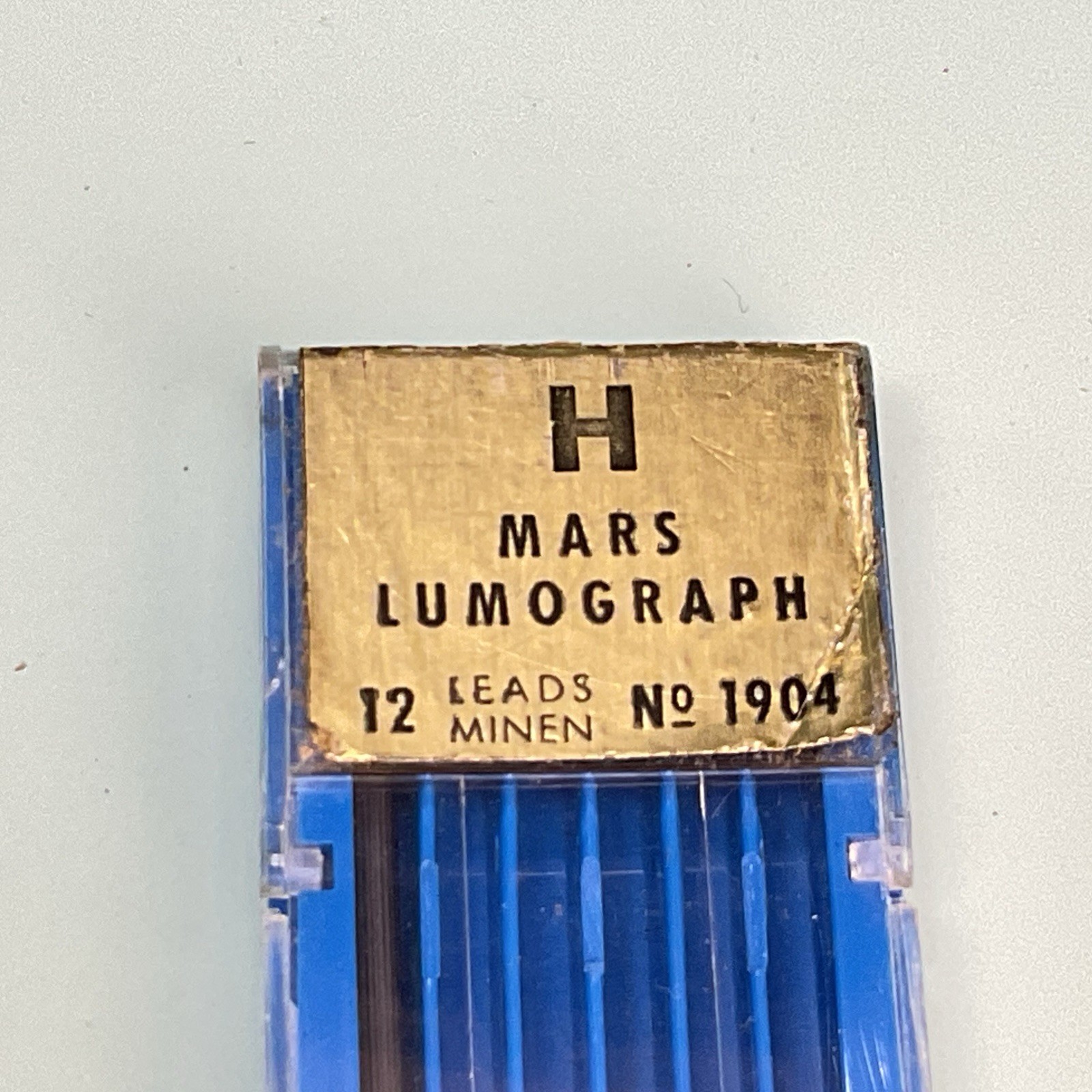 Staedtler Mars Lumograph No 1904 Mechanical Pencil Lead New & Used Lot HB 2H 4B