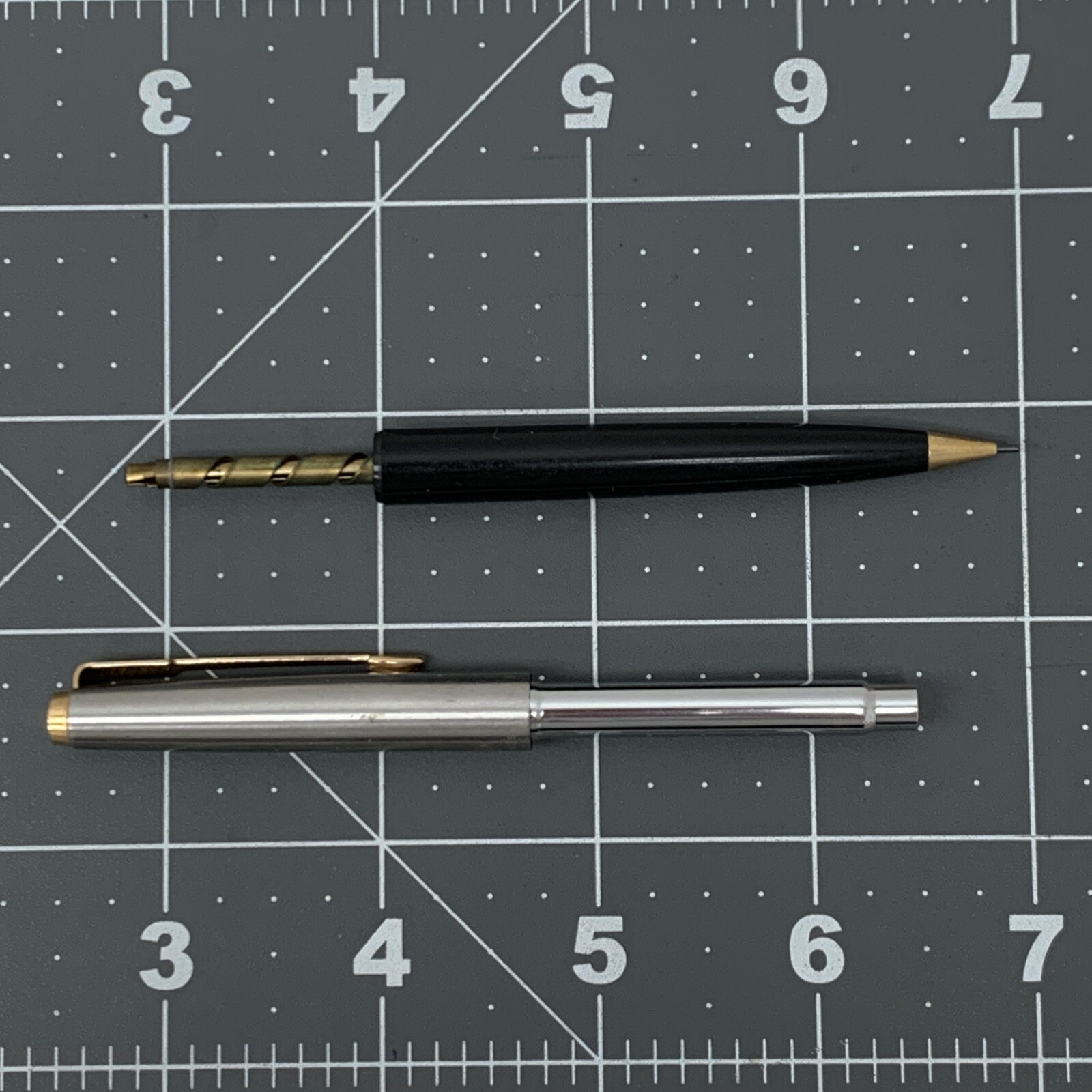 Vintage Parker Gold Arrow Black Barrel Mechanical Pencil Made In USA