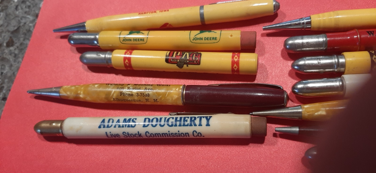 Bullet Pencils Mechanical Pencils Midwest Vintage Advertising Lot of 1 dozen