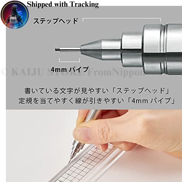 Pentel PG-Metal350 0.5mm Mechanical Pencil Black 5-Pack XPG315-A