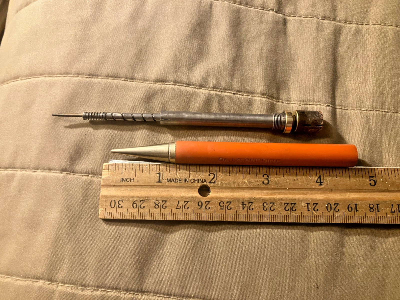 Parker Duofold Big Bro Orange Rubber Mechanical Pencil 1920’s
