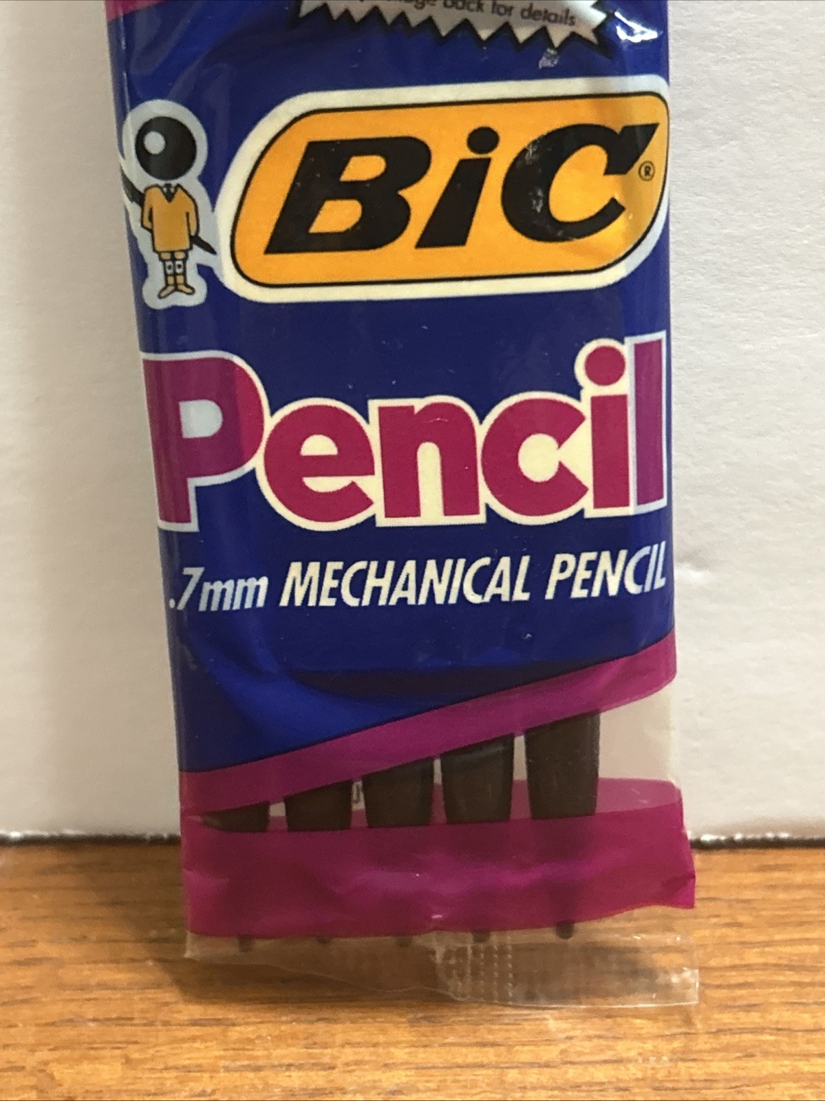 BIC Mechanical Pencils .7 mm, 5 Ct, Burger King Promo 1991 NOS