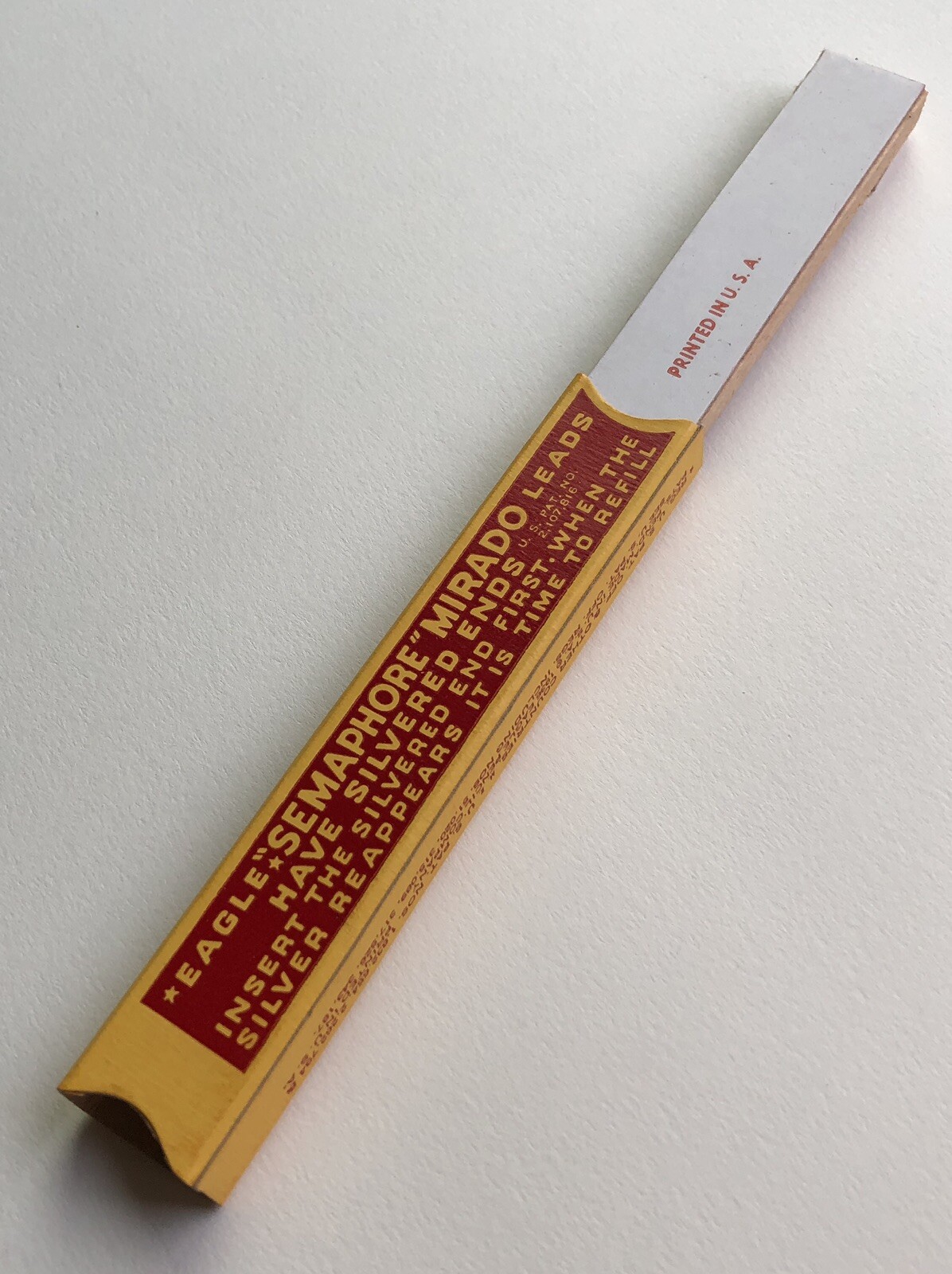 Vintage EAGLE Mirado Semaphore RED 1.18mm Mechanical Pencil Lead NOS 12pk USA