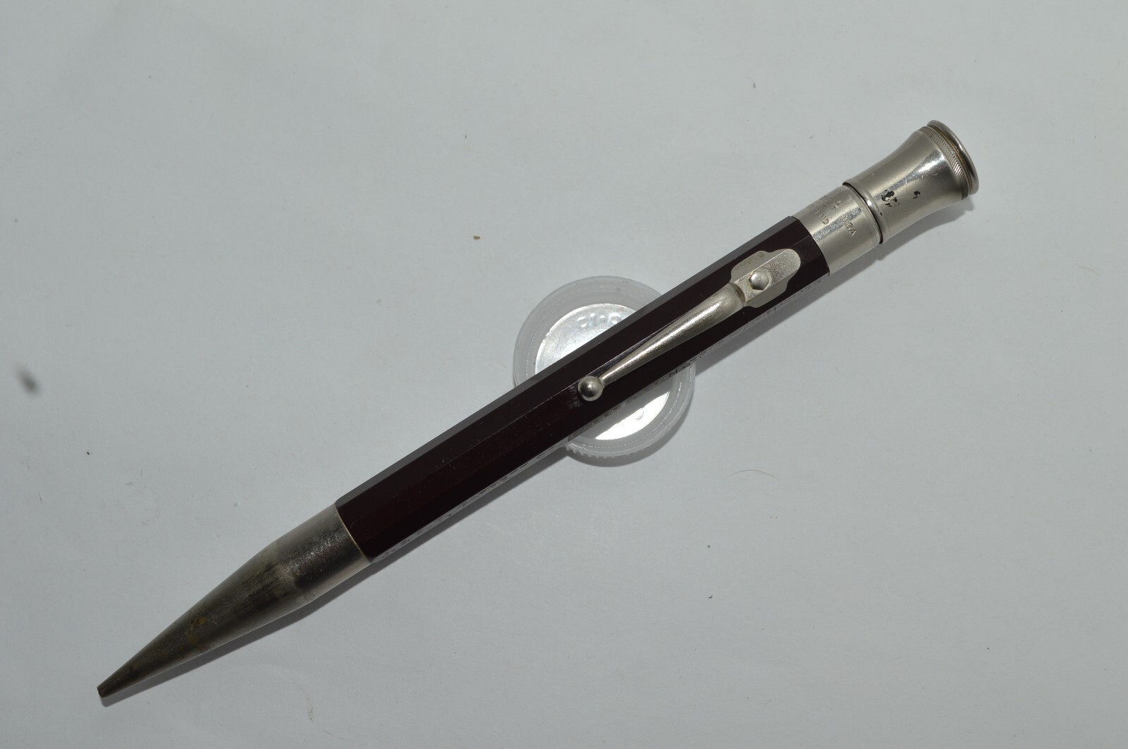AUTOPOINT 1920’S Mechanical Pencil J & F B Garret Promo Works Excellent Conditio