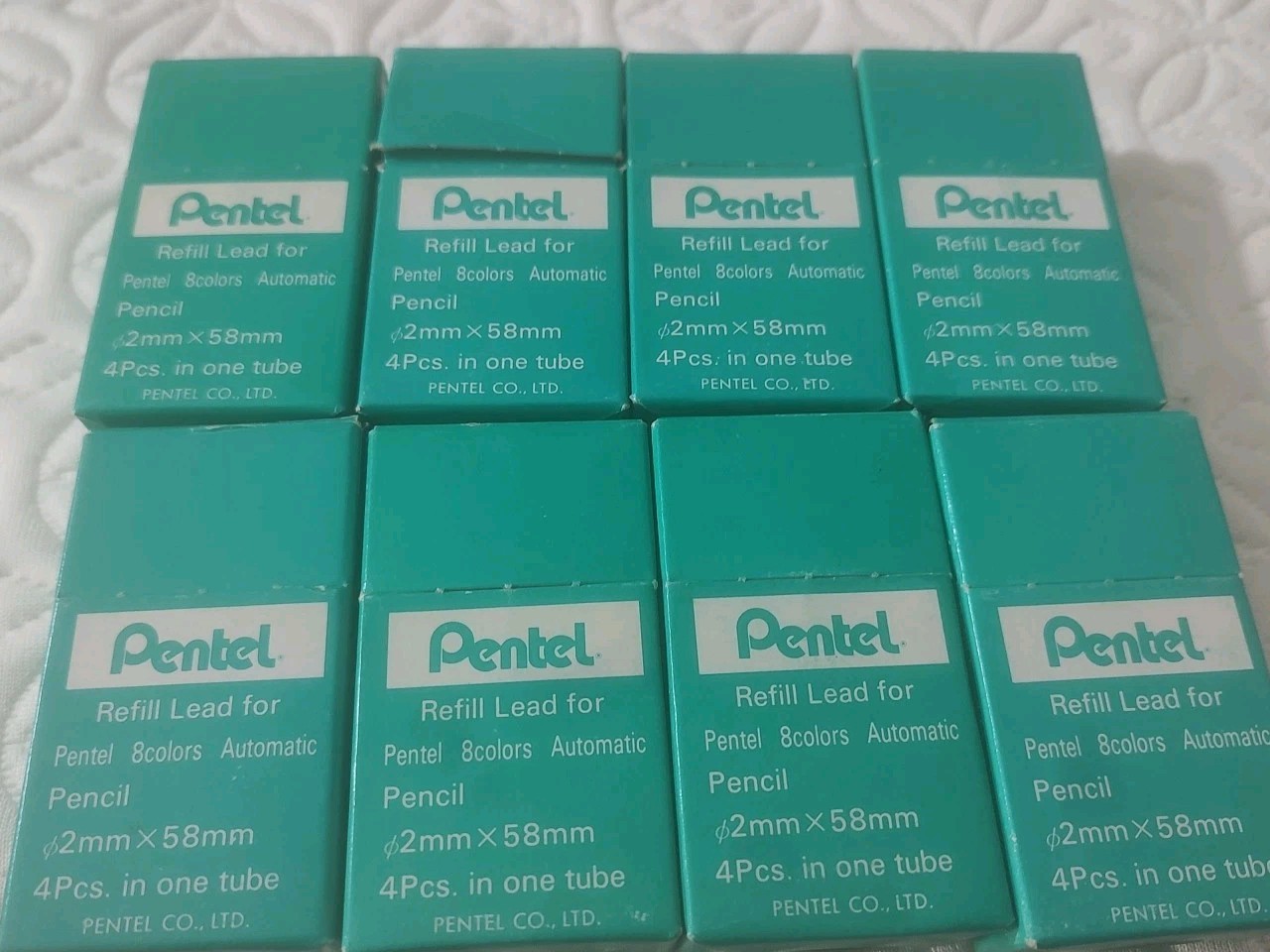 Pentel Refill Lead For Pentel 8 Color Automatic Pencil 2mm x 58mm Open 4PC Tubes
