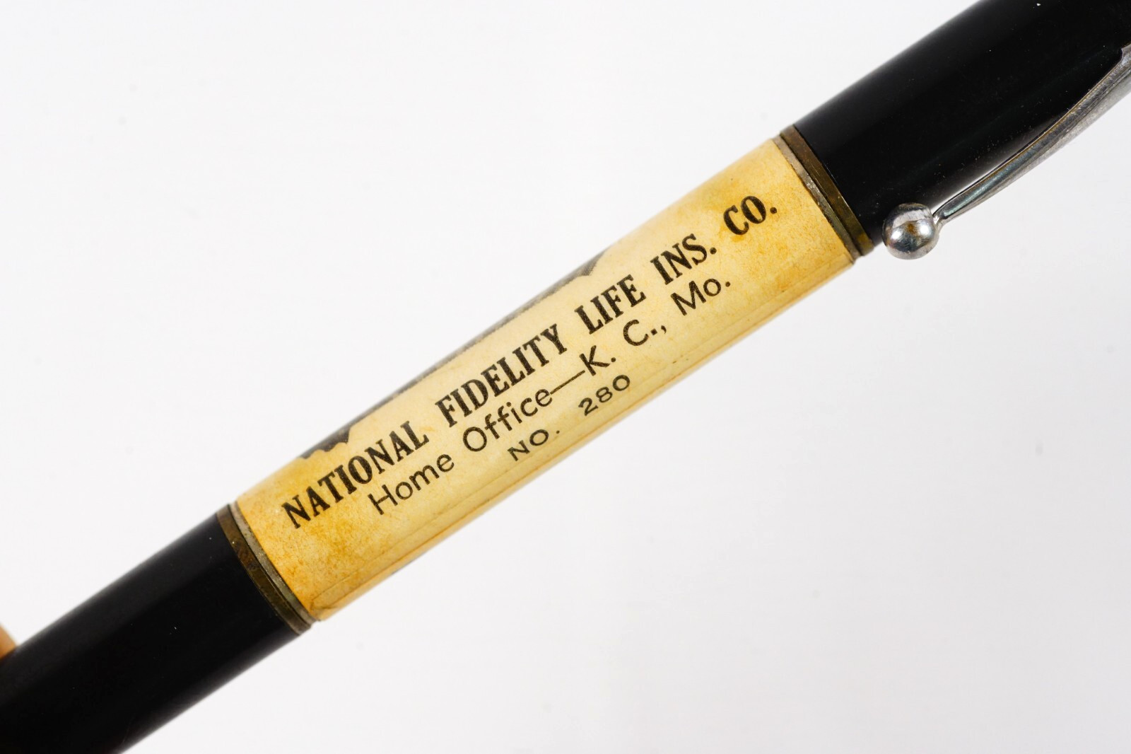 1930s National Fidelity Life Insurance Co Advertising Mechanical Pencil