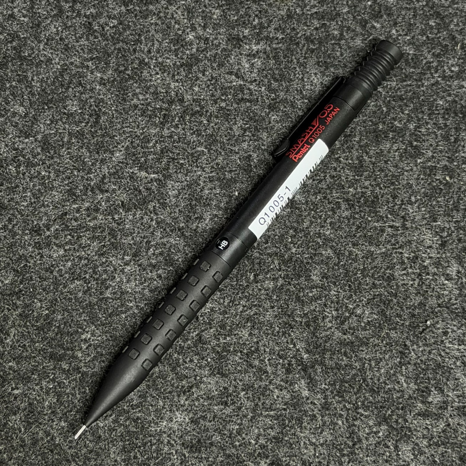 RARE Pentel Smash Black Q1005-1 Mechanical Pencil “0.5 on Cap” Old Spec NOS