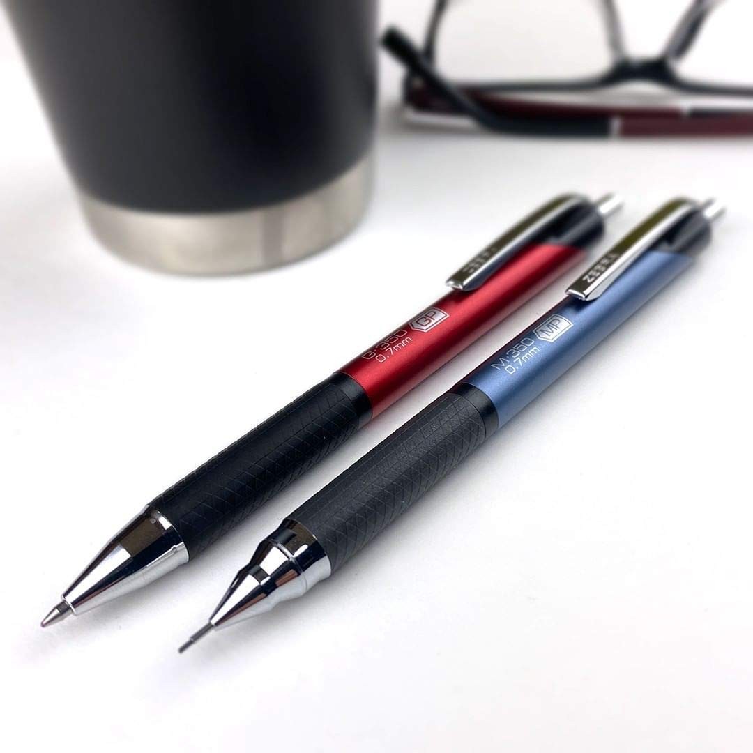 Zebra Pen M-350 Mechanical Pencil, 0.7mm 1 Count (Pack of 2), Red Barrel