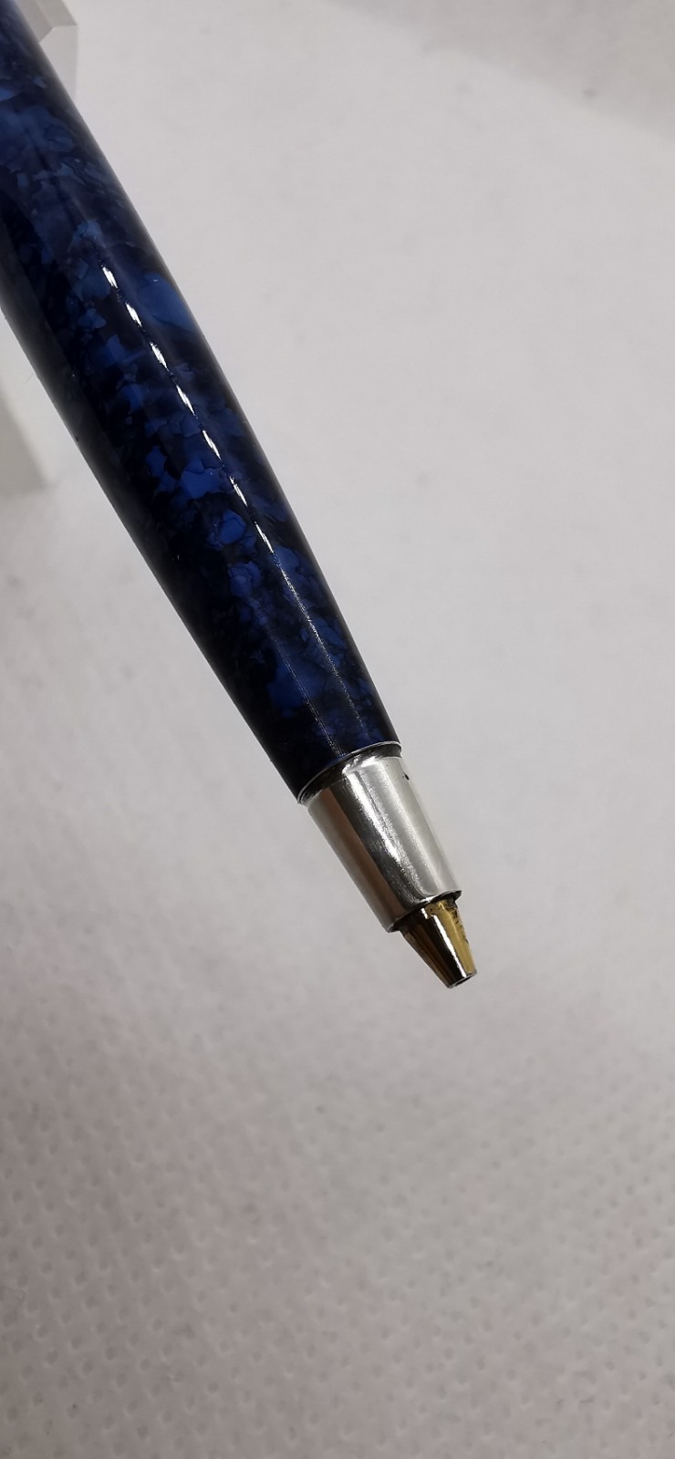 Montblanc Noblesse Oblige Marble Blue Silver Twist Click 0.7mm Mechanical Pen